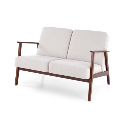 Диван Halmar MILANO 2S светло-бежевый/темный-орех 