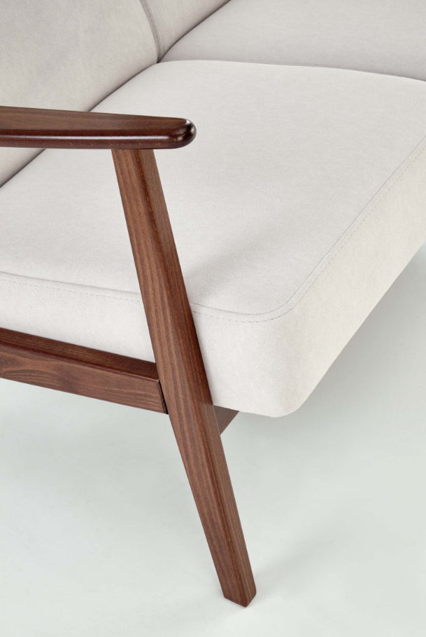 Диван Halmar MILANO 2S светло-бежевый/темный-орех 