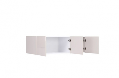 Антресоль MRK- Лилу Глянец Кашемир 3 двери   