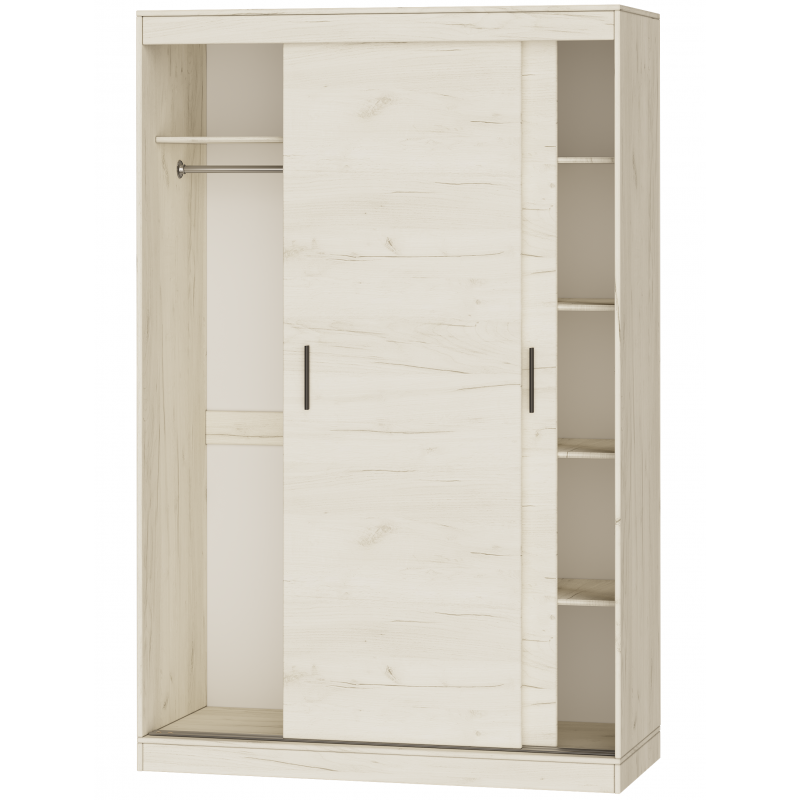 Шкаф-купе на 2 двери EVR- Соната-1400 крафт белый