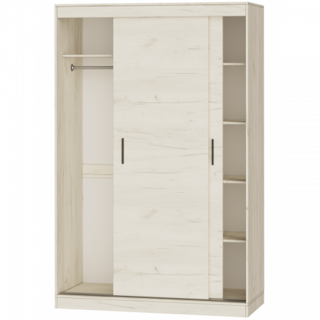 Шкаф-купе на 2 двери EVR- Соната-1400 крафт белый