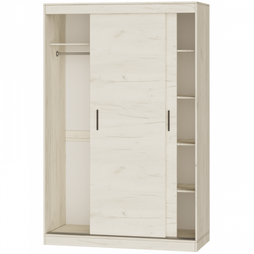 Шкаф-купе на 2 двери EVR- Соната-1400 крафт белый