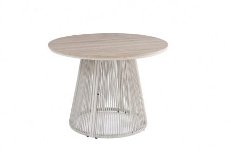 Комплект садовой мебели VTR- ODS-1 (Капри) дрифтвуд грей + айвори ( стол+2 кресла+софа)