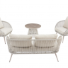 Комплект садовой мебели VTR- ODS-1 (Капри) дрифтвуд грей + айвори ( стол+2 кресла+софа)