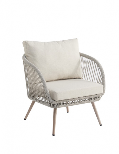 Комплект садовой мебели VTR- ODS-1 (Капри) дрифтвуд грей + айвори ( стол+2 кресла+софа)