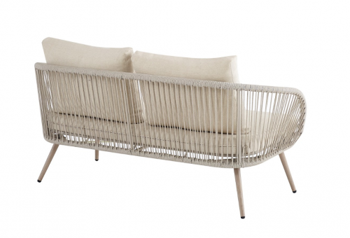 Комплект садовой мебели VTR- ODS-1 (Капри) дрифтвуд грей + айвори ( стол+2 кресла+софа)