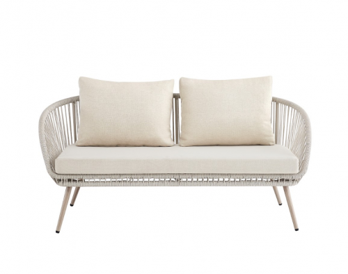 Комплект садовой мебели VTR- ODS-1 (Капри) дрифтвуд грей + айвори ( стол+2 кресла+софа)