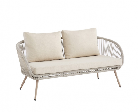 Комплект садовой мебели VTR- ODS-1 (Капри) дрифтвуд грей + айвори ( стол+2 кресла+софа)