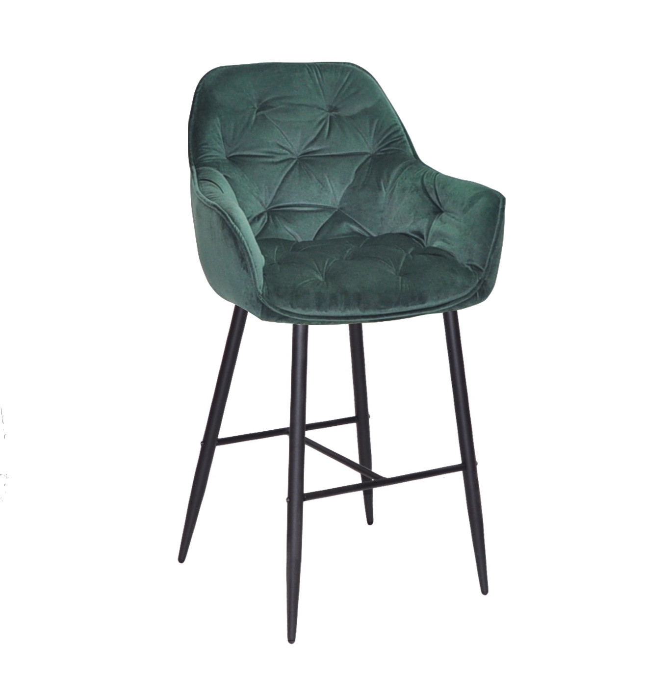 Кресло полубарное OND- CHIC Б-Т БАРХАТ BAR 65-BK