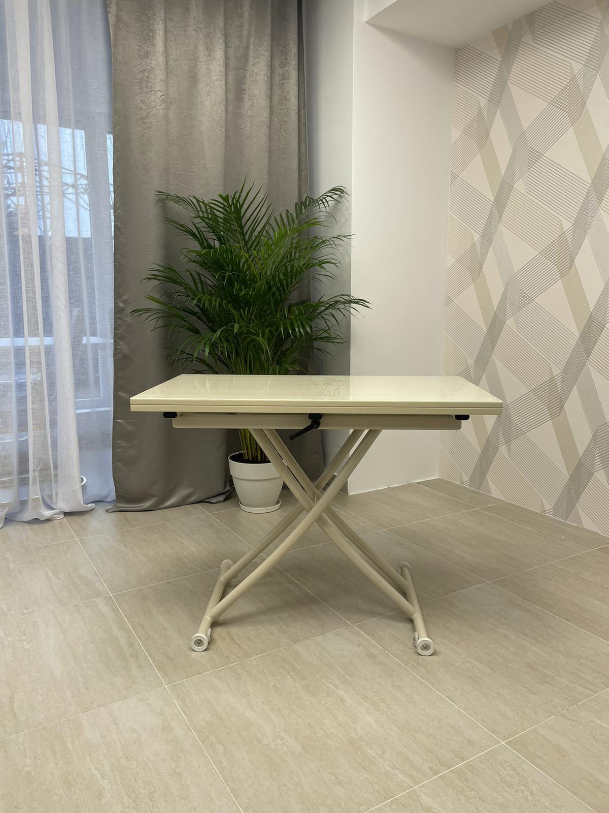 Стол - трансформер EXI- Рим-9  кремовый