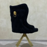 Стул поворотный  EXI- CAMELIA черный/черные ножки