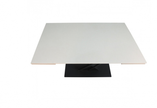 Стол раскладной INI- FERNANDO CERAMIC 140(200)*90 бежевый/черный
