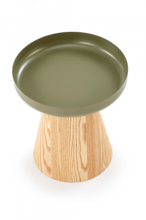 Стол журнальный HALMAR GINA натуральный/зеленый