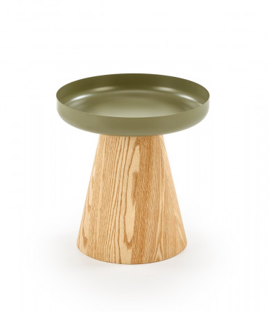 Стол журнальный HALMAR GINA натуральный/зеленый