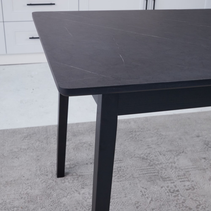 Комплект кухонной мебели Ont- Антонио 120 Черный + 4 Стула Piado черный