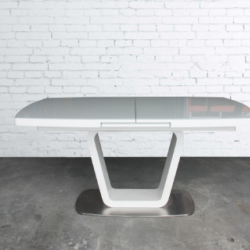 Стол модерн super premium Т Evro- Rio White Gloss 160*90 Т7266