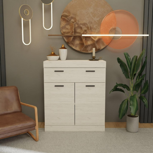 Большой комод EVR- Соната-4 крафт белый