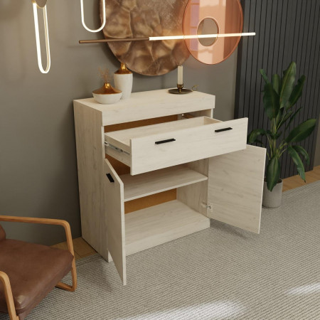 Большой комод EVR- Соната-4 крафт белый