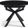 Стол обеденный раcкладной CRV- Tilla,Charcoal black ceramic top black base,105 см,черный