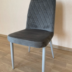 Стул обеденный VTR- N-44 серый велюр