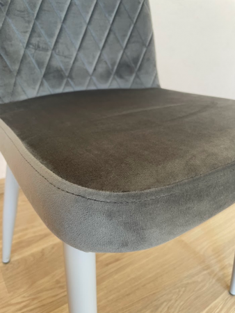 Стул обеденный VTR- N-44 серый велюр