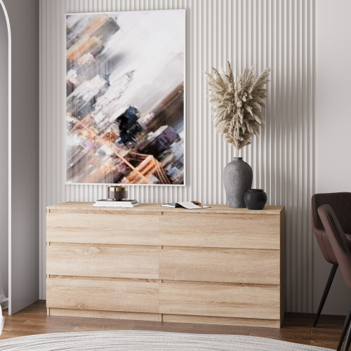 Комод без ручек 75х160х43 см KOD- КМ-1 Дабл Стиль