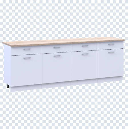 Кухонный гарнитур DRS- Лея с ящиками (240х56х82) со столешницей (42005441)  