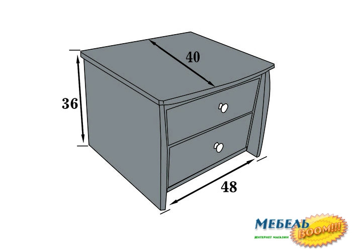 Прикроватная тумба CDOK- Фурор