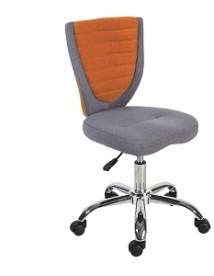 Кресло компьютерное TPRO- POPPY, серо-оранжевое 38153