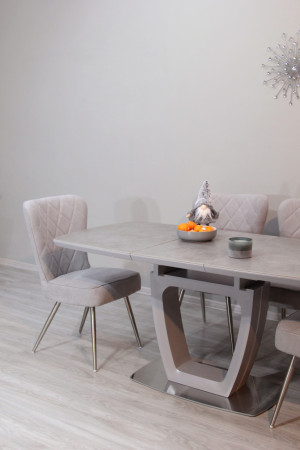 ​​Стол модерн Premium EVRO- Arizona (светло-серая керамика)