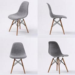 Стул Cool- Eames Ткань (серый)