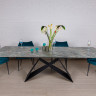Фото №2 - Стол обеденный модерн NL- ALMA (Серо-голубой) 