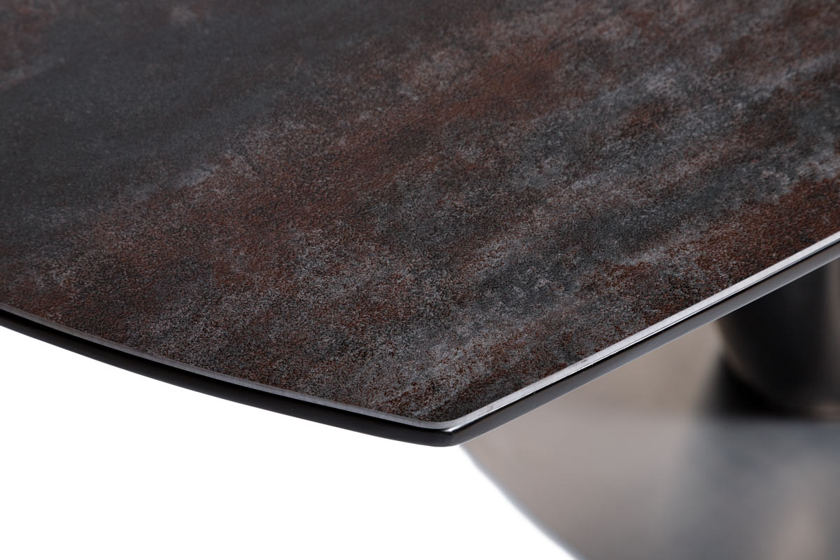 Стол обеденный модерн NL- Ottawa (Оттава) керамика коричневый