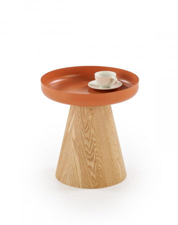 Стол журнальный HALMAR GINA натуральный/корица