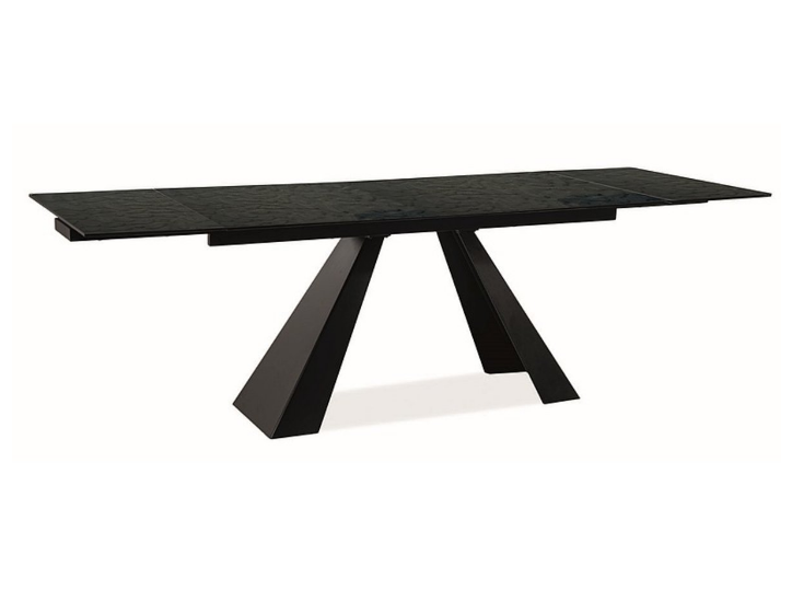 Стол раскладной DIZ-  SALVADORE 120(180)*80 черный мат