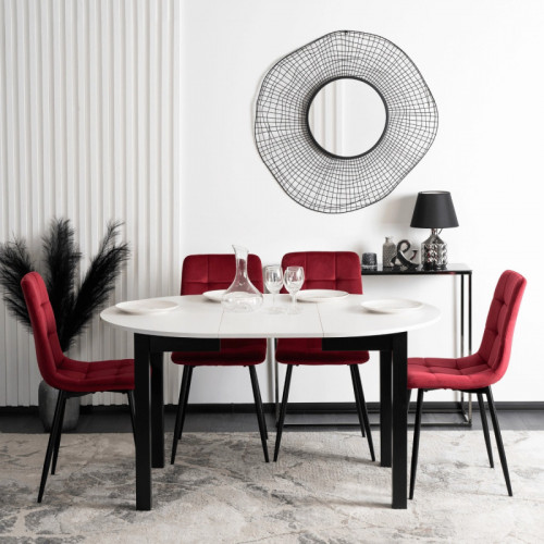 Стул обеденный MEBEL ELITE Peru бордовый велюр 