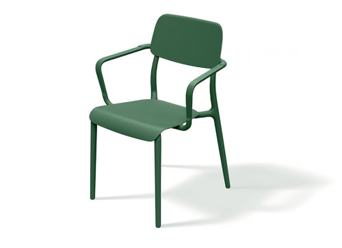 Кресло уличное обеденное VLL- FERNE Remo (серый, зеленый)