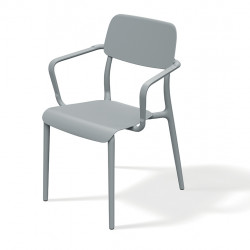 Кресло уличное обеденное VLL- FERNE Remo (серый, зеленый)