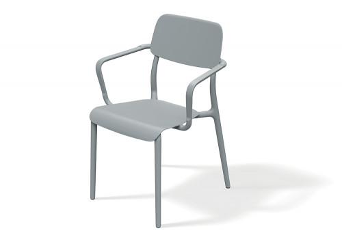 Кресло уличное обеденное VLL- FERNE Remo (серый, зеленый)