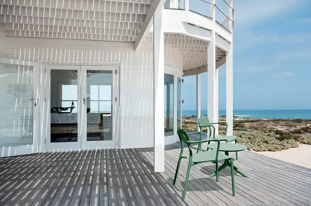 Кресло уличное обеденное VLL- FERNE Remo (серый, зеленый)