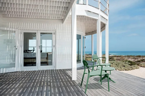 Кресло уличное обеденное VLL- FERNE Remo (серый, зеленый)