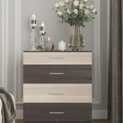 Маленький комод EVR- Бриз К-5 венге + фасад дуб молочный