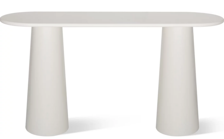 Консольный стол CRV- Orb, Ivory gleam,светло-бежевый