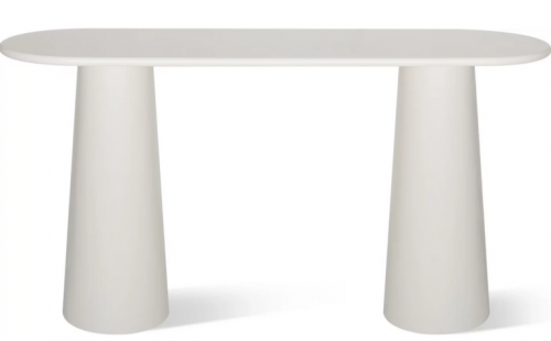 Консольный стол CRV- Orb, Ivory gleam,светло-бежевый