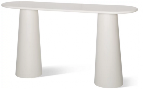 Консольный стол CRV- Orb, Ivory gleam,светло-бежевый