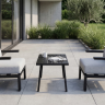 Комплект садовой мебели VTR- ODS-4 (Тахо) светло-серый + черный ( стол+2 кресла)  