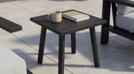 Комплект садовой мебели VTR- ODS-4 (Тахо) светло-серый + черный ( стол+2 кресла)  