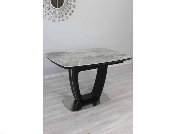 ​​Стол модерн Premium EVRO- Arizona T7066 ceramic black C20 120*80