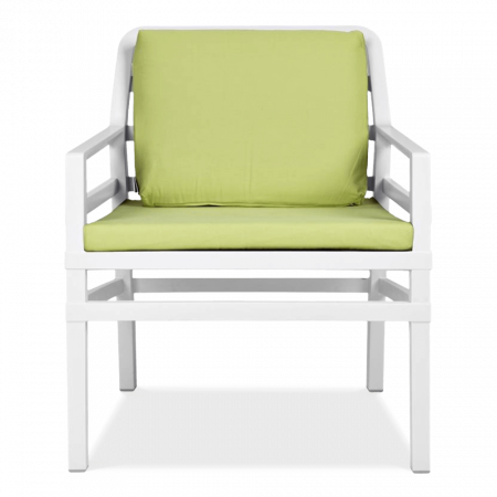 Комплект Nardi DEI- журнальный столик Aria 60+ 2 кресла Aria с подушкой, Bianco