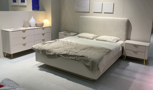 Кровать (каркас) Perfect Home Ланте / Lante 160 с мягким изголовьем Беж